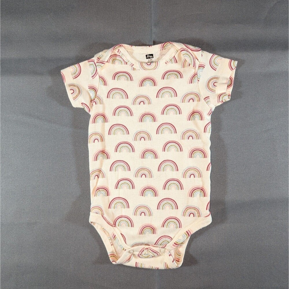 HB Babygirl Rainbow Bodysuit Size 0-6m